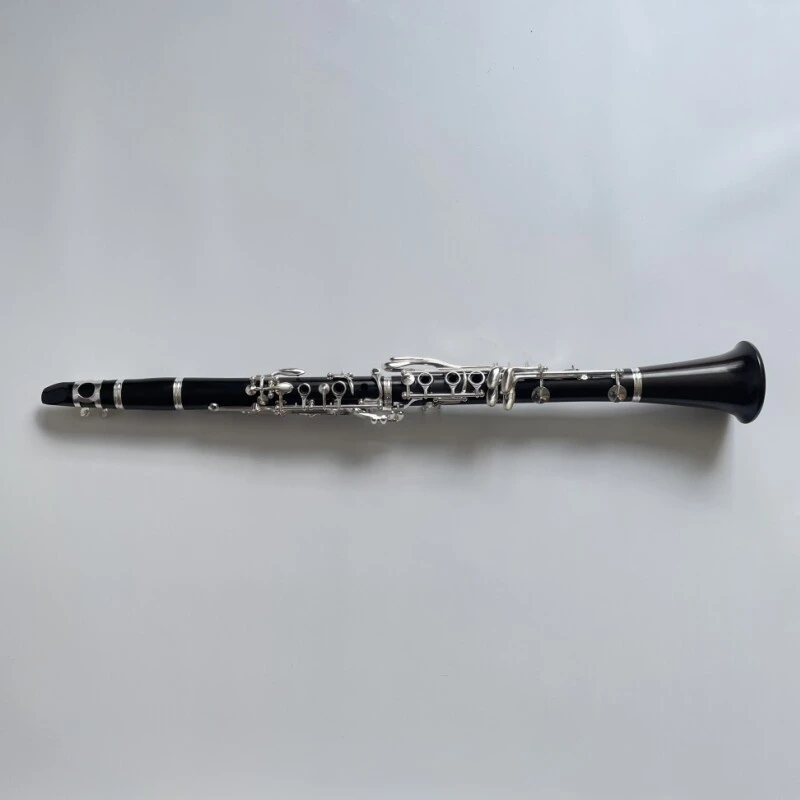 Afanti Clarinete 17 Llaves Sib Cuerpo de Ébano con Llaves Plateadas
