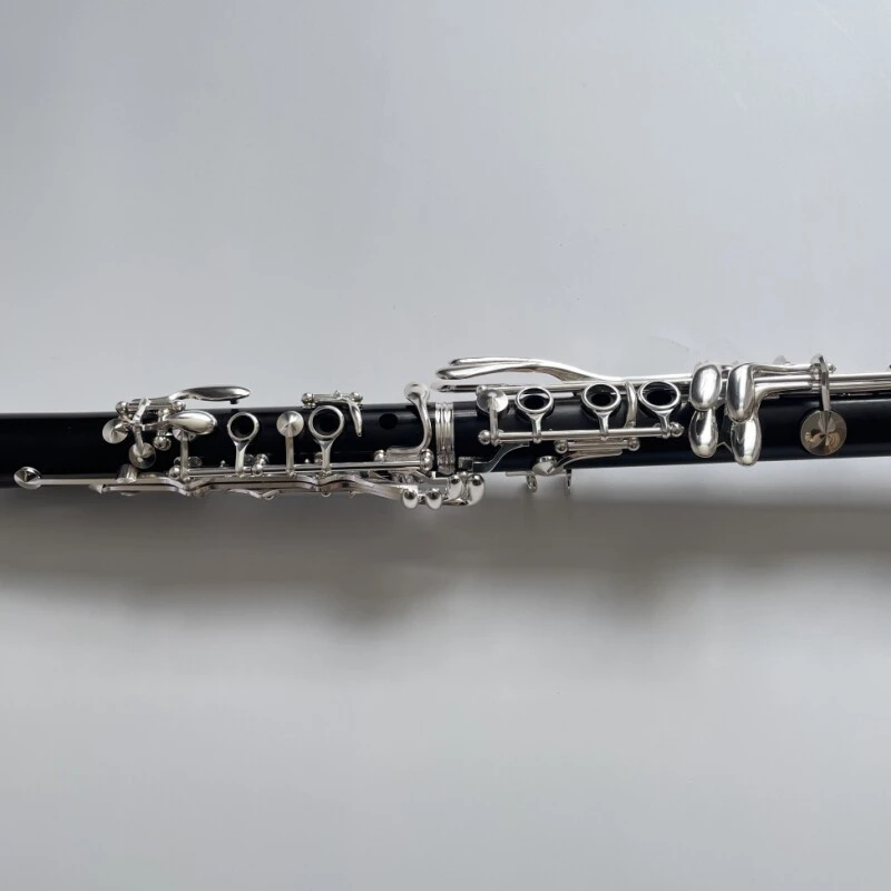 Afanti Clarinete 17 Llaves Sib Cuerpo de Ébano con Llaves Plateadas