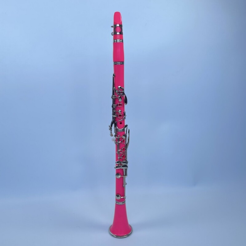 Afanti Color Rosa 17 Llaves Niquelado Clarinete para Principiantes