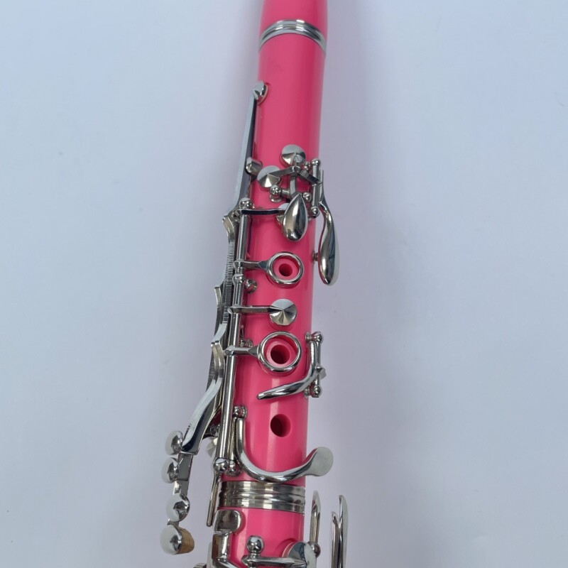 Afanti Color Rosa 17 Llaves Niquelado Clarinete para Principiantes