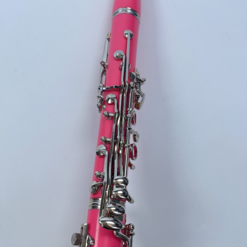 Afanti Color Rosa 17 Llaves Niquelado Clarinete para Principiantes