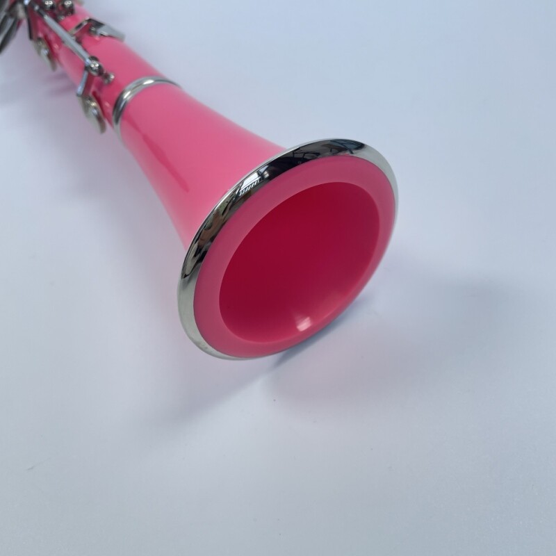 Afanti Color Rosa 17 Llaves Niquelado Clarinete para Principiantes