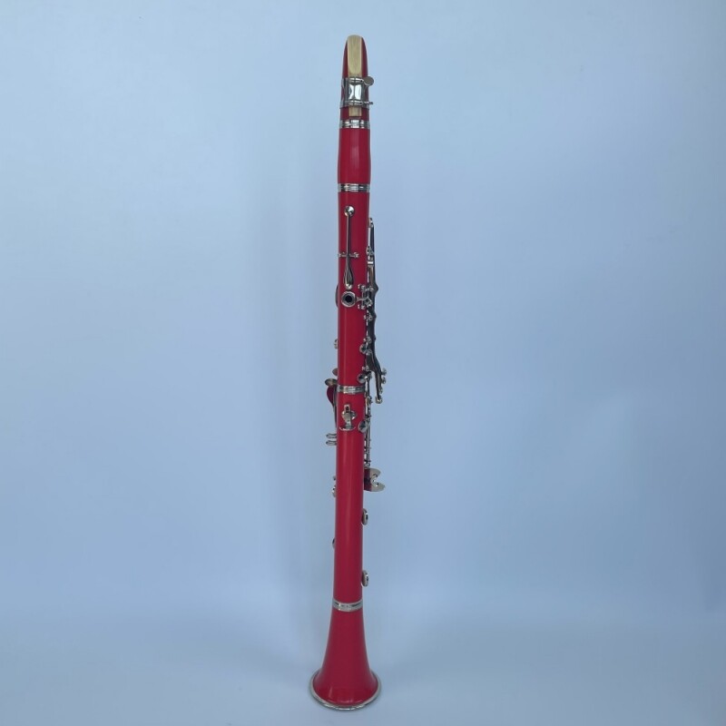 Afanti Color Rojo 17 Teclas Clarinete Cuerpo ABS Tecla Clarinete Niquelado