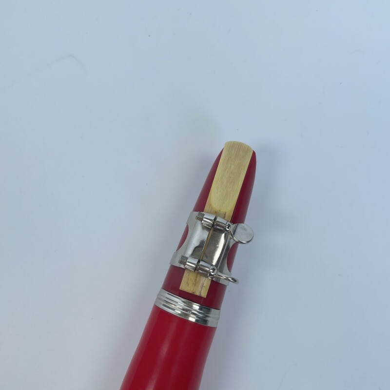 Afanti Color Rojo 17 Teclas Clarinete Cuerpo ABS Tecla Clarinete Niquelado