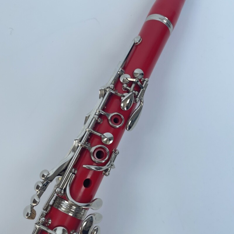 Afanti Color Rojo 17 Teclas Clarinete Cuerpo ABS Tecla Clarinete Niquelado