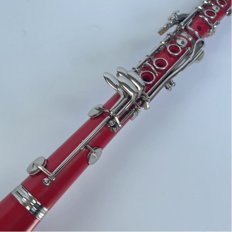 Afanti Color Rojo 17 Teclas Clarinete Cuerpo ABS Tecla Clarinete Niquelado