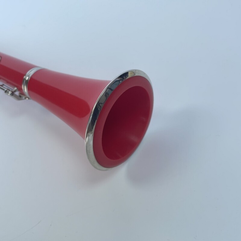 Afanti Color Rojo 17 Teclas Clarinete Cuerpo ABS Tecla Clarinete Niquelado
