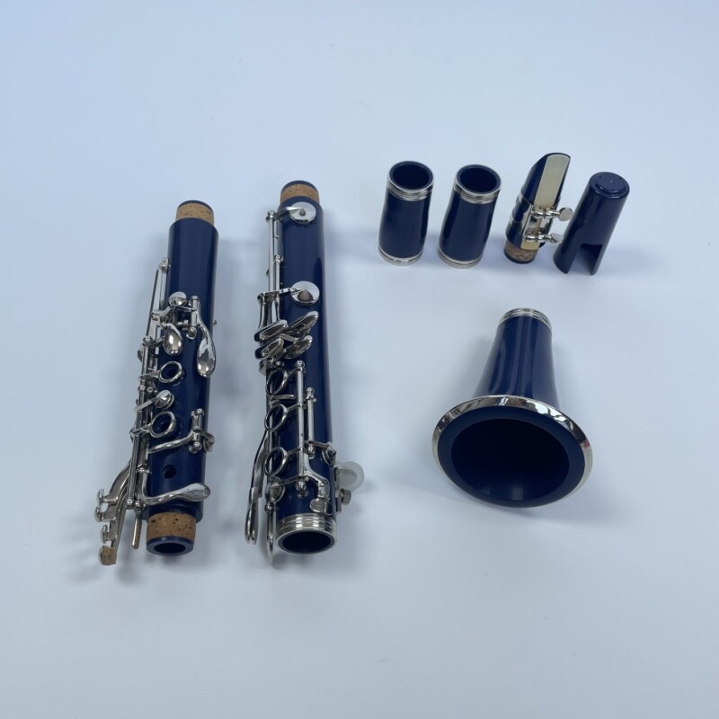 Afanti Color Azul 17 Claves Niquelado Clarinete para Principiantes