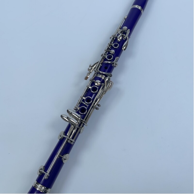 Afanti Color Púrpura 17 Sib Niquelado Claves Clarinete para Principiantes y Niños