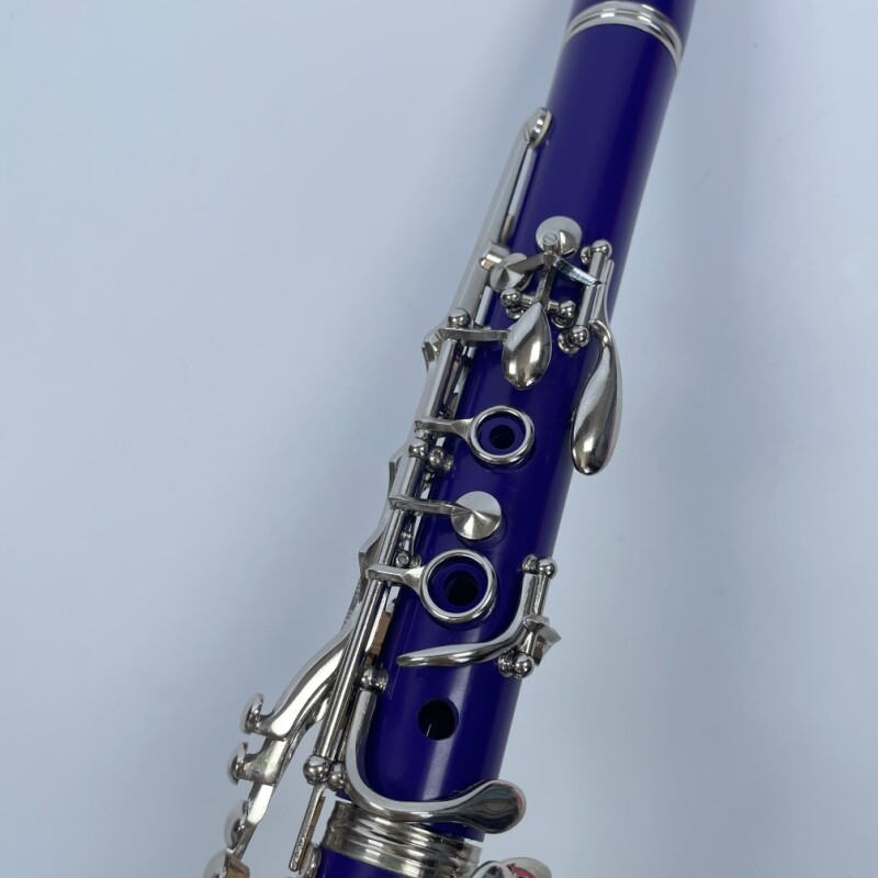 Afanti Color Púrpura 17 Sib Niquelado Claves Clarinete para Principiantes y Niños