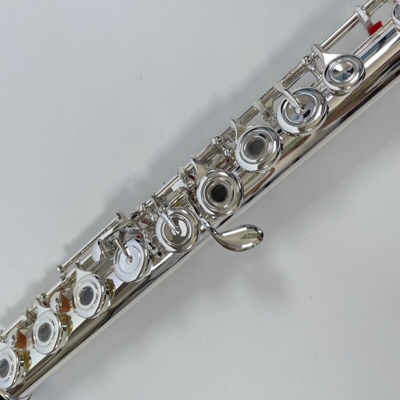 Flauta Afanti de 17 agujeros abiertos plateada con llaves francesas