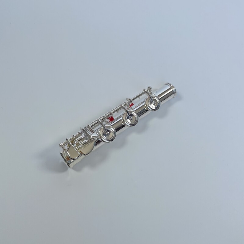Flauta Afanti de 17 agujeros abiertos plateada con llaves francesas