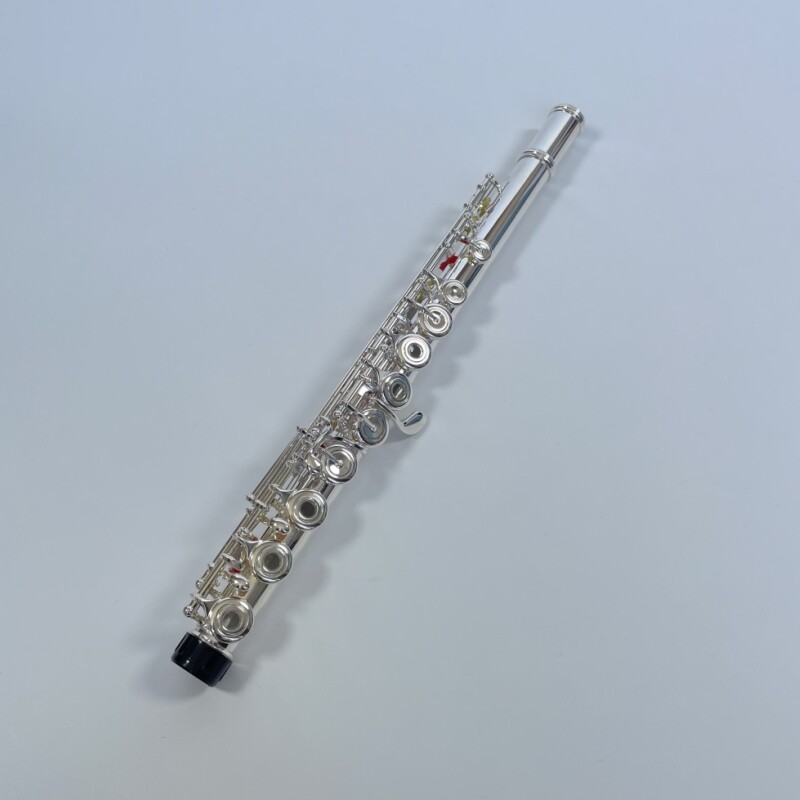 Flauta Afanti de 17 agujeros abiertos plateada con llaves francesas