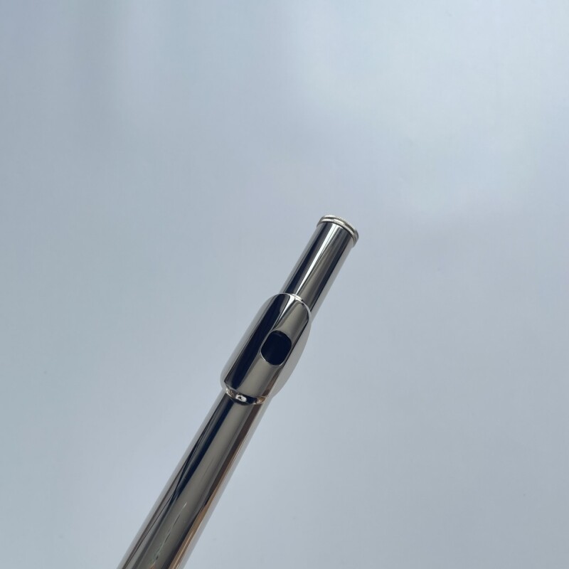 Afanti flauta de llave niquelada de 16 agujeros cerrados