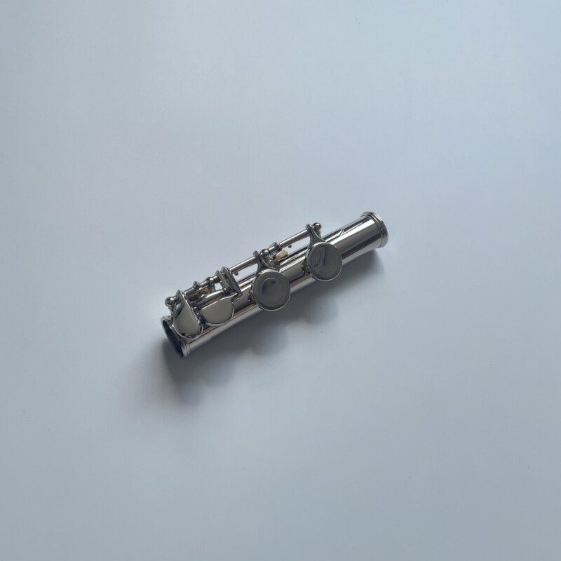 Afanti flauta de llave niquelada de 16 agujeros cerrados