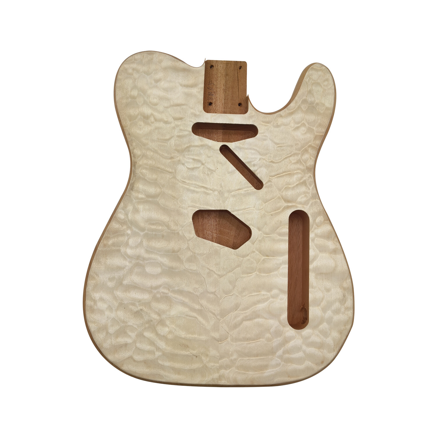 Afanti Cuerpo de guitarra eléctrica de caoba inacabada con chapa de arce acolchado TL Afanti Cuerpo de guitarra eléctrica de caoba inacabada con chapa de arce acolchado TL