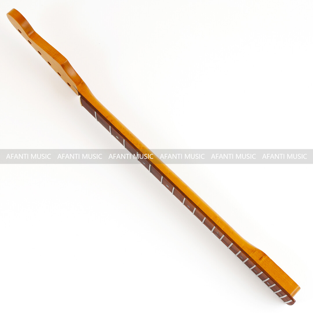 Mástil de guitarra eléctrica Afanti 22 Frets Roasted Birdseye Maple ST