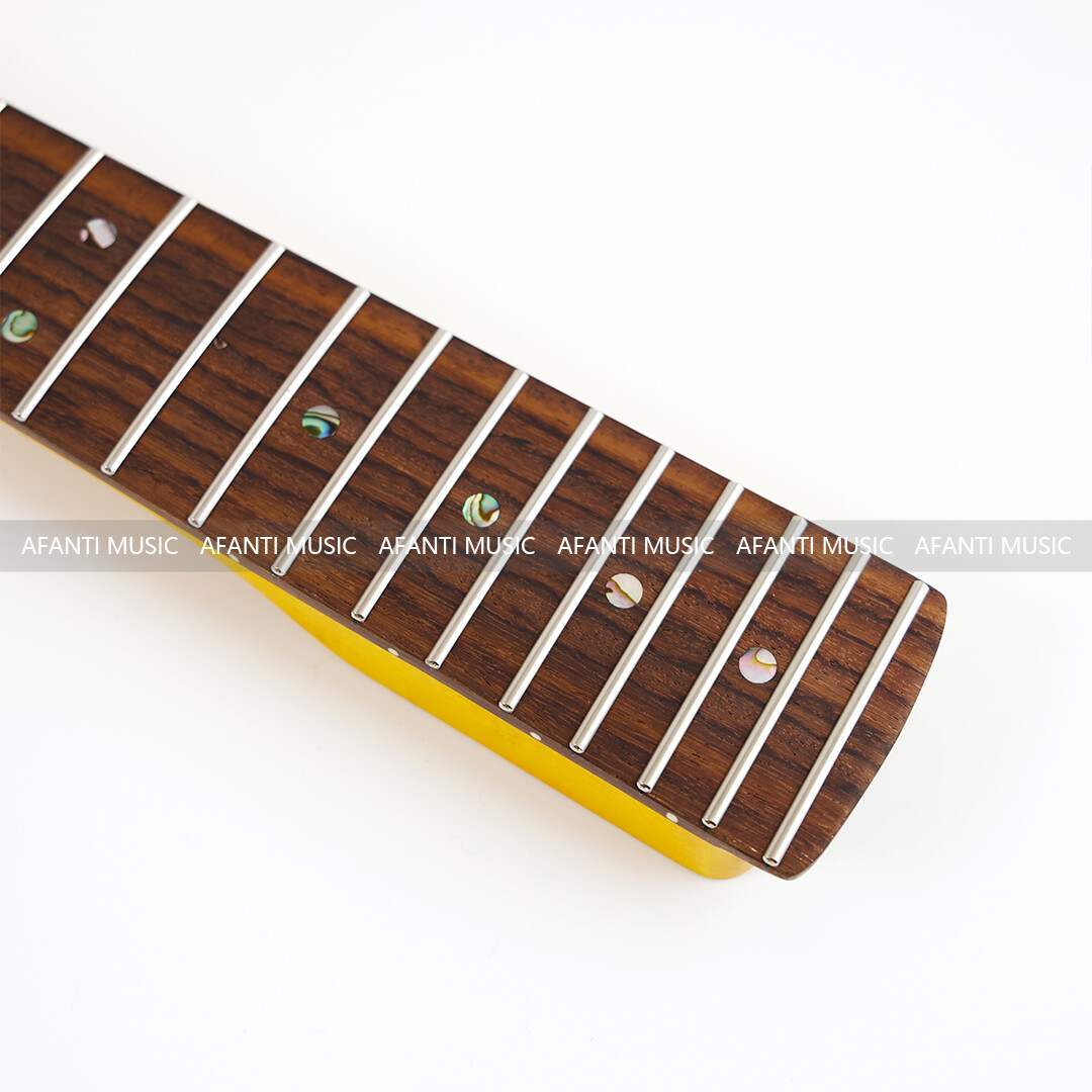 Mástil de guitarra eléctrica Afanti de 22 trastes de arce ojo de pájaro tostado vintage ST