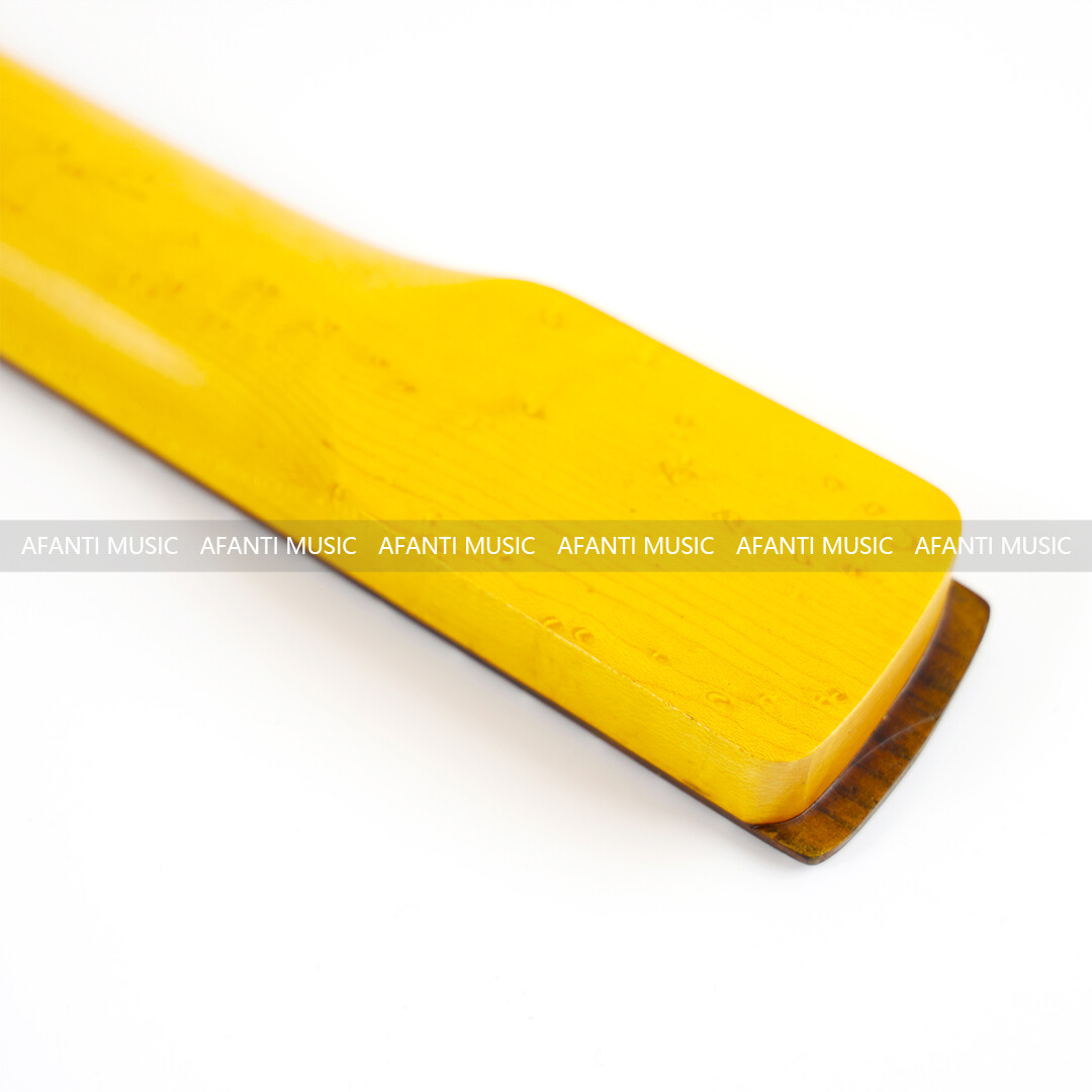 Mástil de guitarra eléctrica Afanti de 22 trastes de arce ojo de pájaro tostado vintage ST