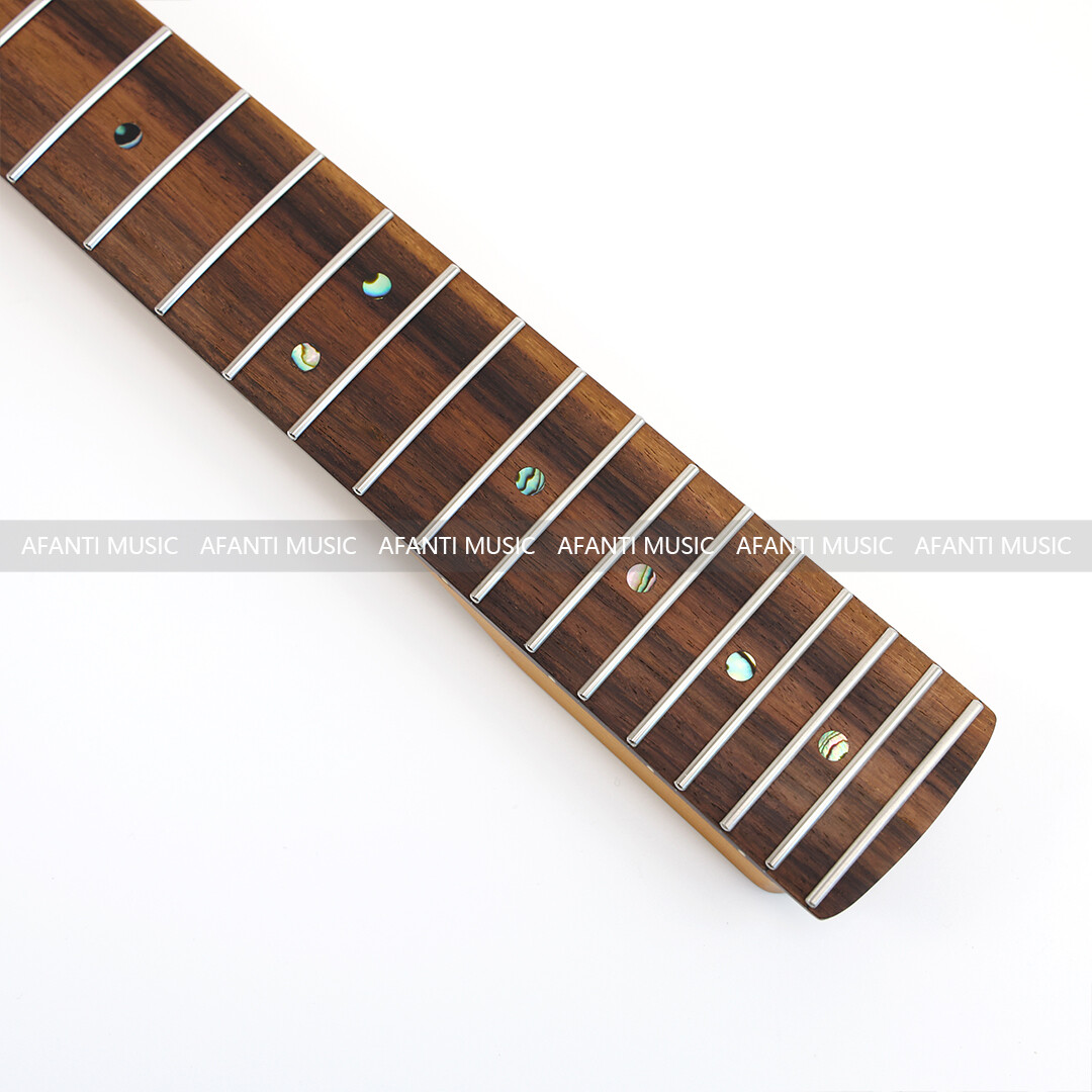 Afanti 22 Frets Top Roasted Birdseye Maple ST Style Mástil de Guitarra Eléctrica