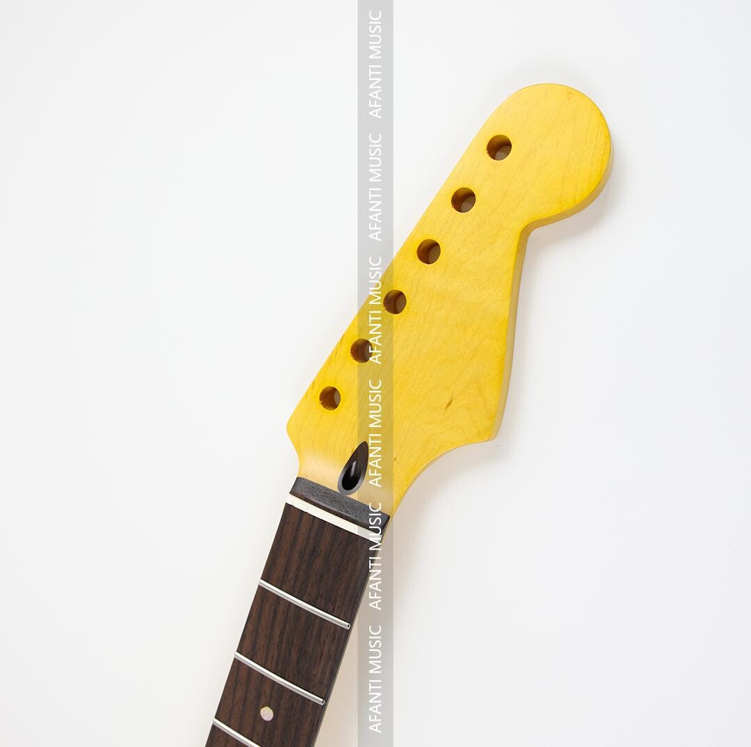 Afanti 22 Trastes Arce Flameado ST Mástil Guitarra Eléctrica