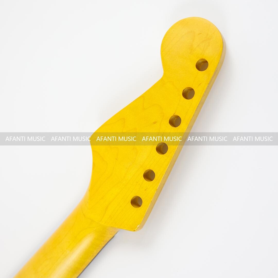 Afanti 22 Trastes Arce Flameado ST Mástil Guitarra Eléctrica