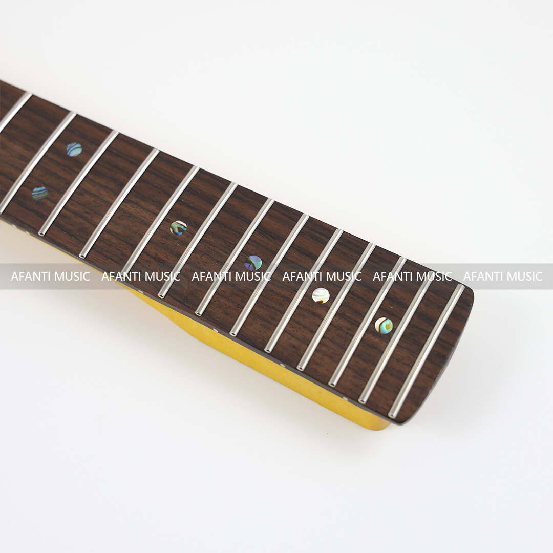 Afanti 22 Trastes Arce Flameado ST Mástil Guitarra Eléctrica