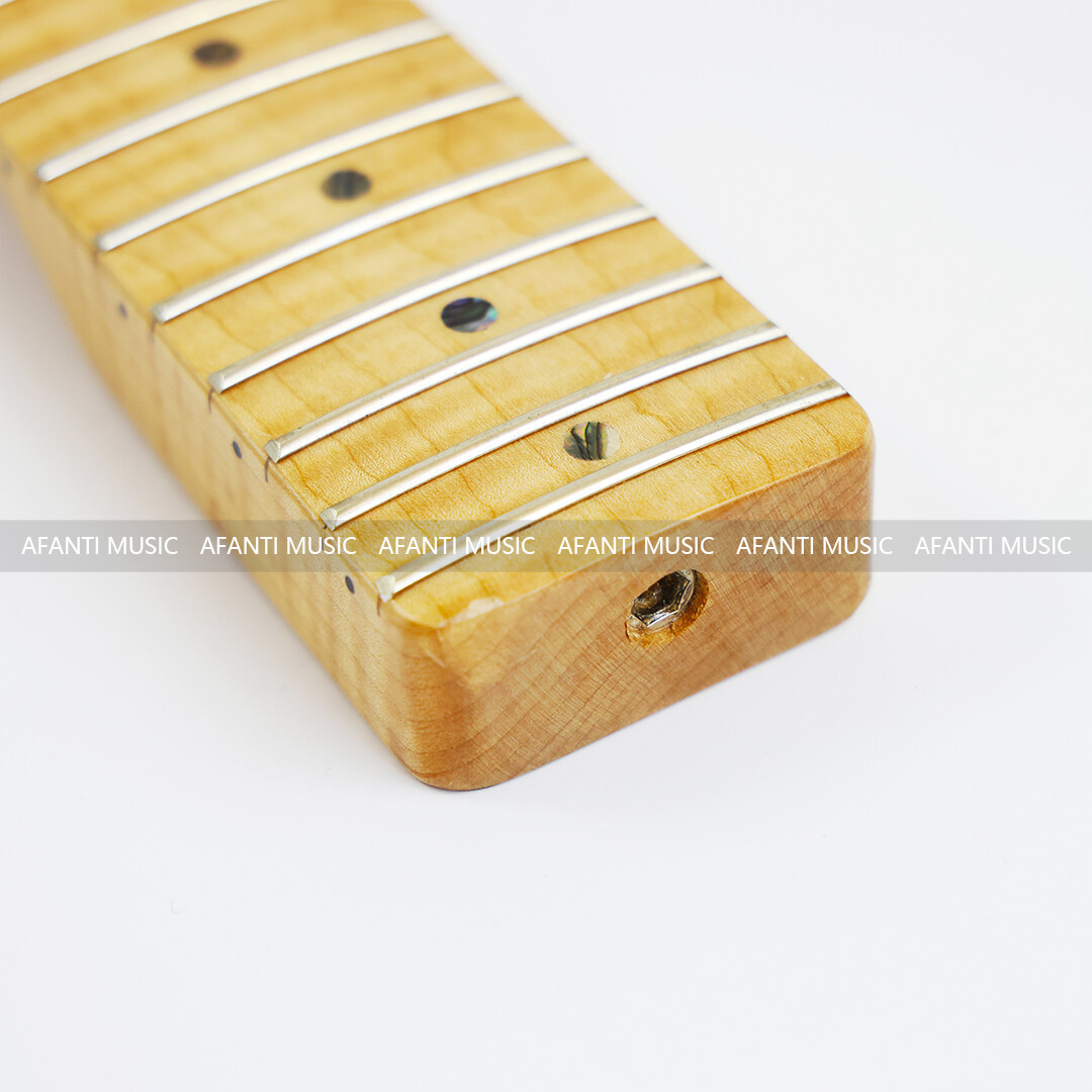 Afanti 21 Trastes Arce Flameado TL Mástil Guitarra Eléctrica