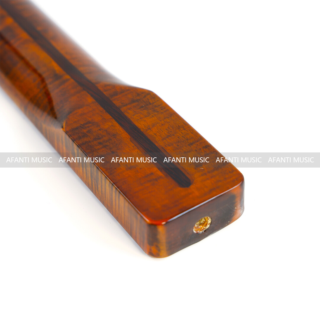 Mástil de guitarra eléctrica Afanti de arce flameado brillante estilo TL con 21 trastes