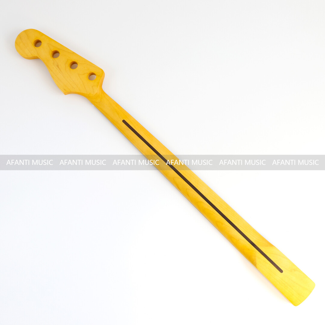 Afanti 4 Cuerdas Arce Guitarra Eléctrica Bajo Mástil