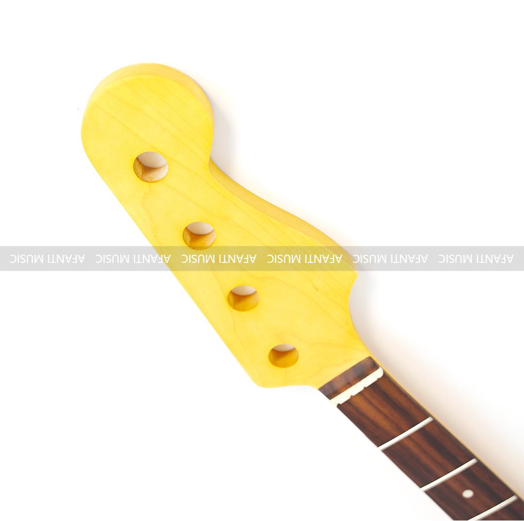 Afanti 4 Cuerdas Arce Guitarra Eléctrica Bajo Mástil