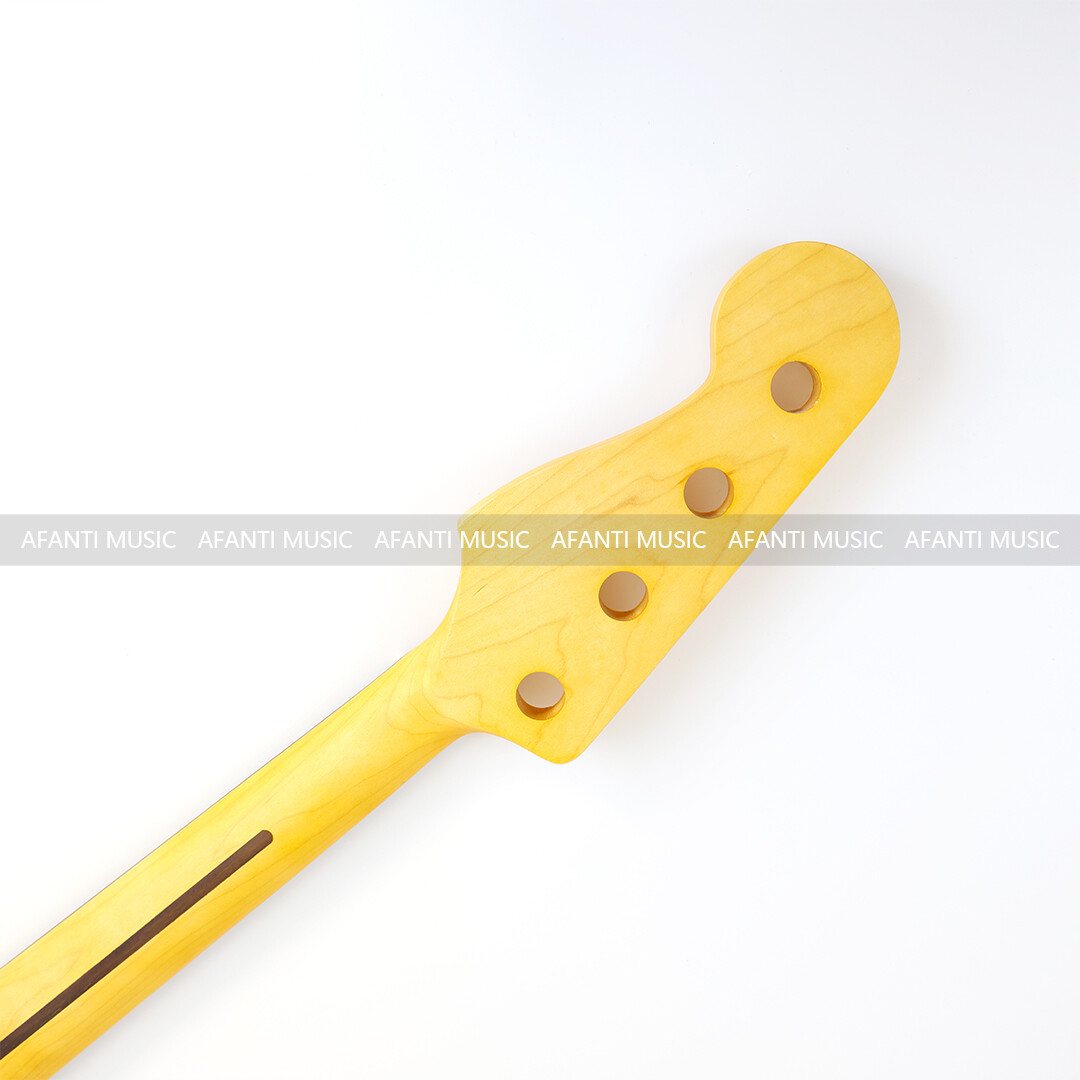 Afanti 4 Cuerdas Arce Guitarra Eléctrica Bajo Mástil