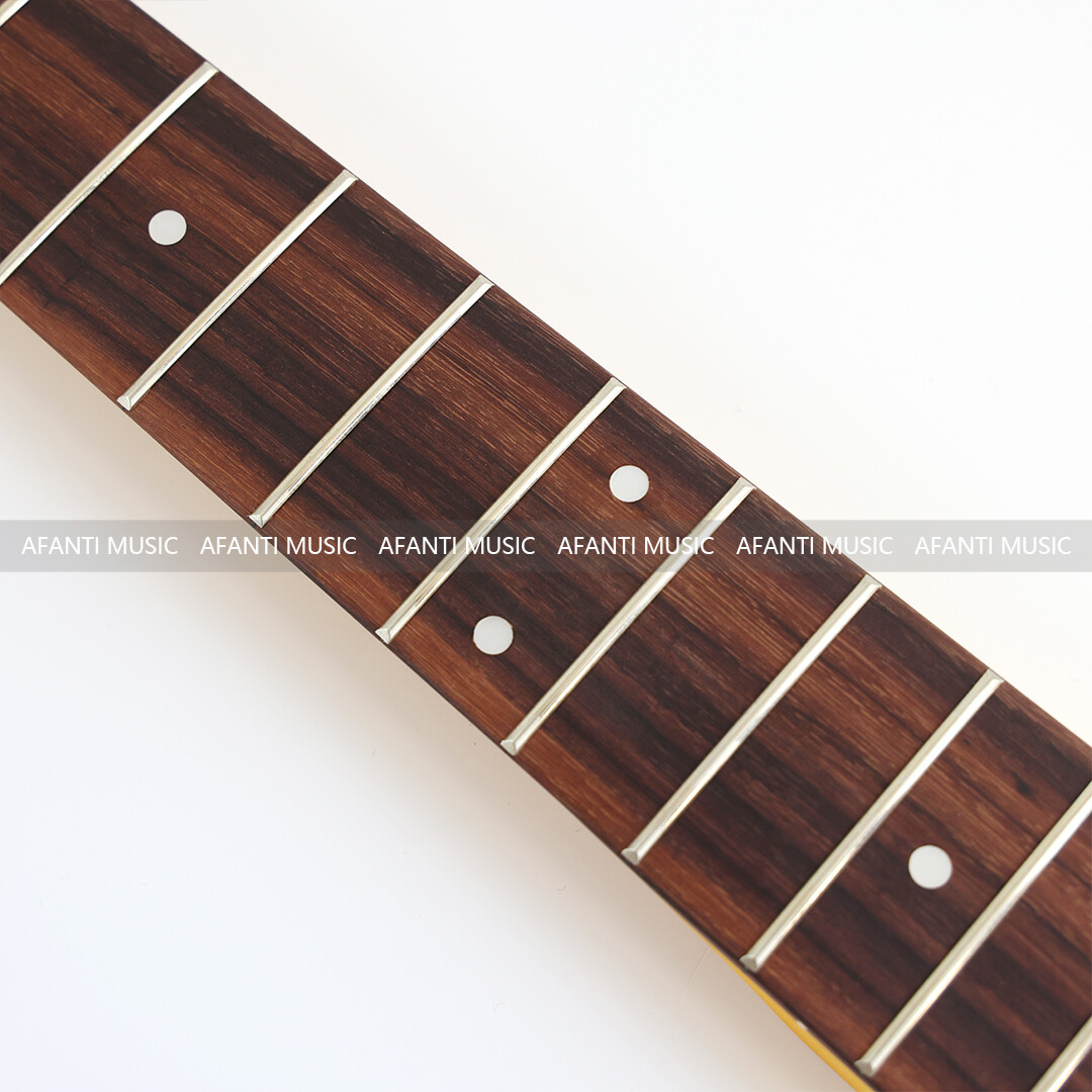 Afanti 4 Cuerdas Arce Guitarra Eléctrica Bajo Mástil