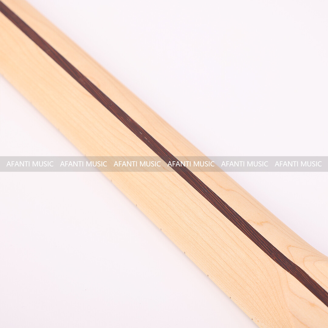 Afanti Banana Shape Clavijero 24 Trastes Arce Guitarra Eléctrica Mástil