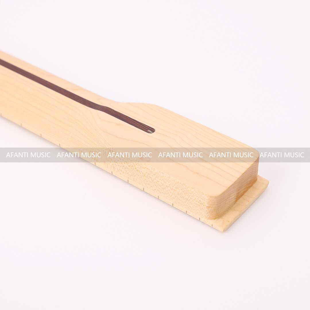 Afanti Banana Shape Clavijero 24 Trastes Arce Guitarra Eléctrica Mástil