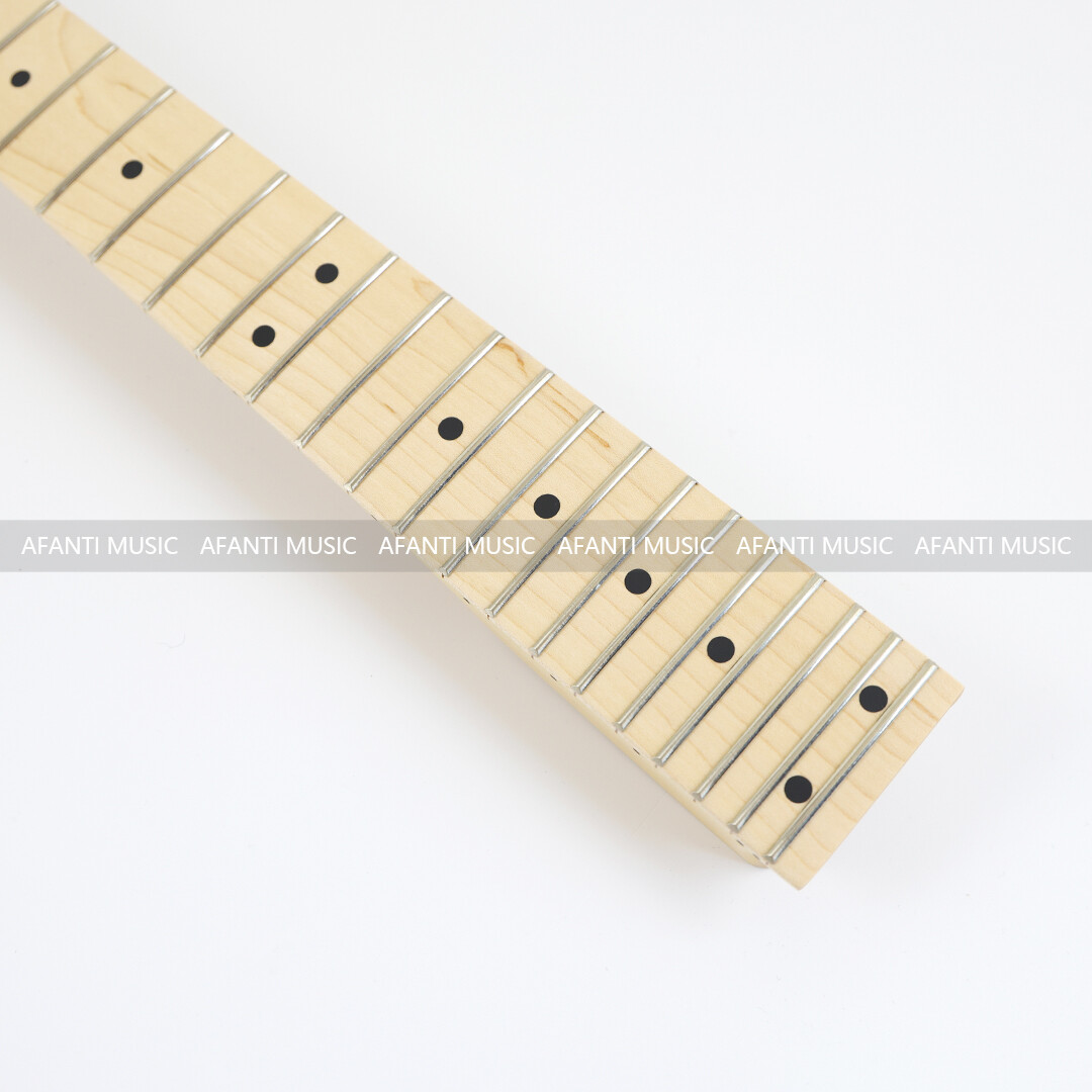 Afanti 24 Trastes Clavijero Forma Banana Mástil Guitarra Eléctrica