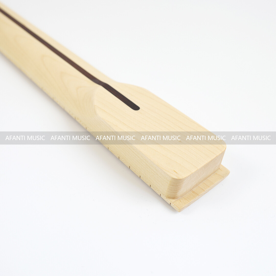 Afanti 24 Trastes Clavijero Forma Banana Mástil Guitarra Eléctrica