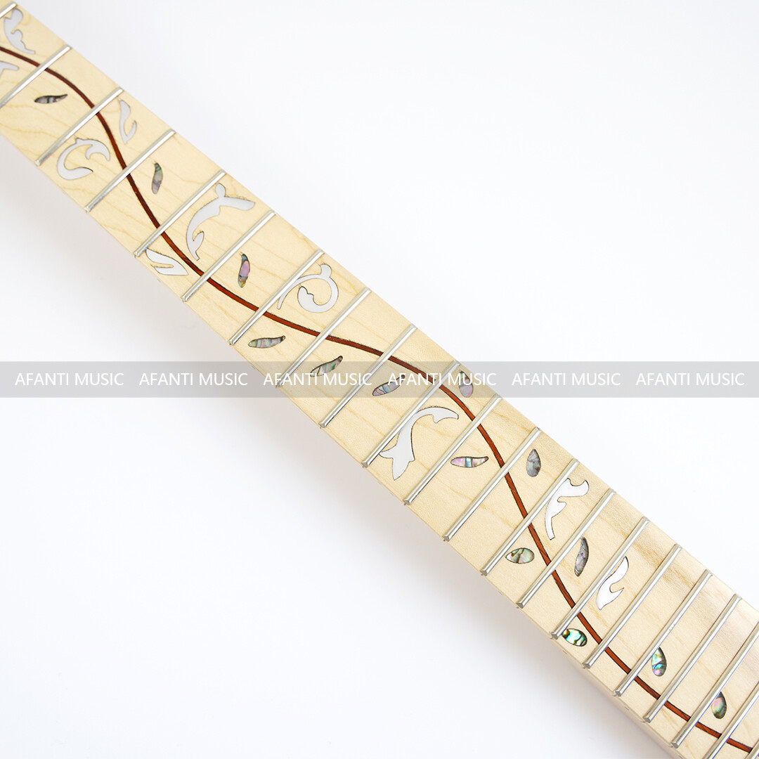 Afanti Mástil de Guitarra Eléctrica de Arce de 24 Trastes con Diapasón de Arce