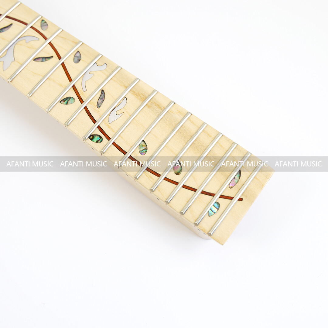 Afanti Mástil de Guitarra Eléctrica de Arce de 24 Trastes con Diapasón de Arce