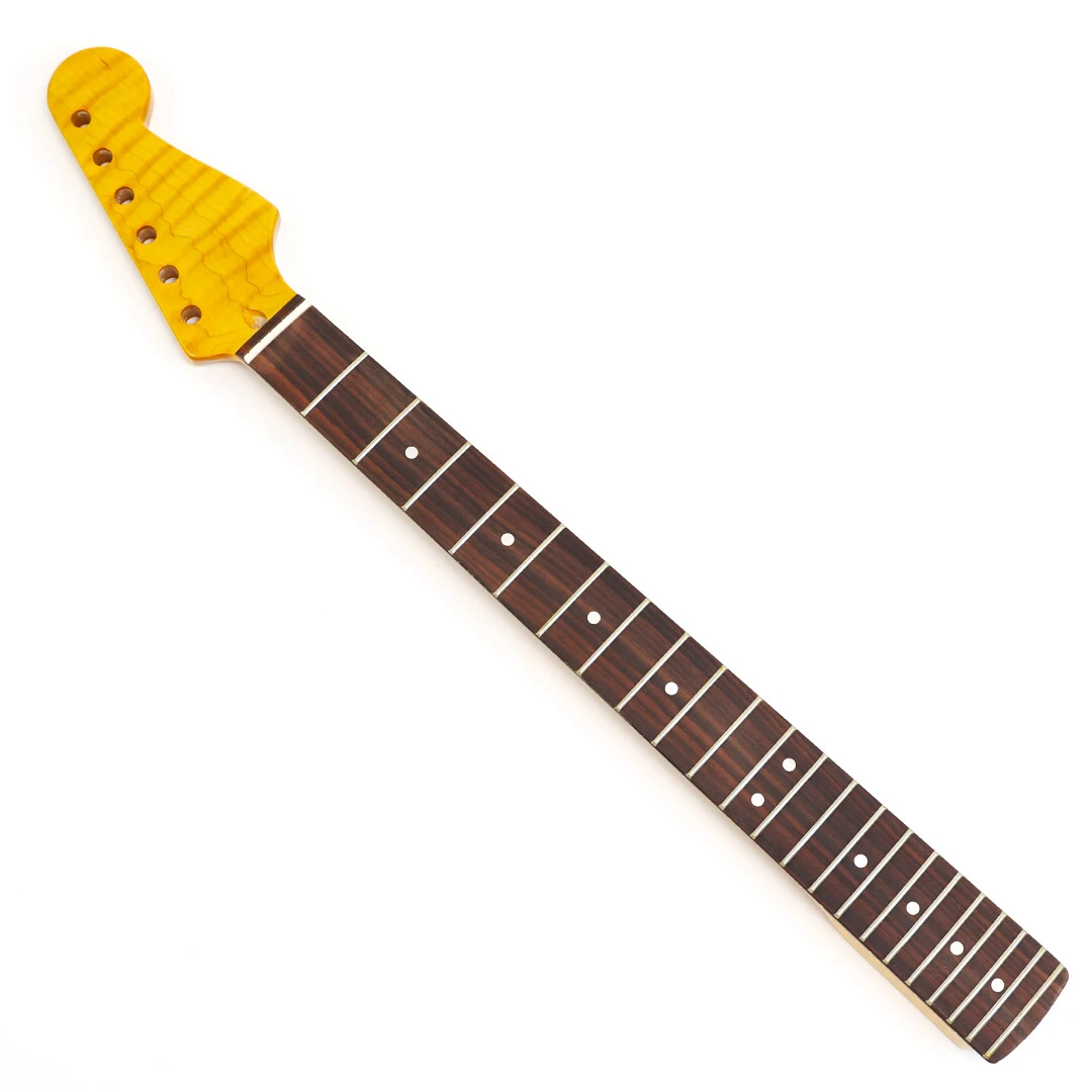 Afanti 22 Trastes Tapa Arce Flameado Mástil Guitarra ST