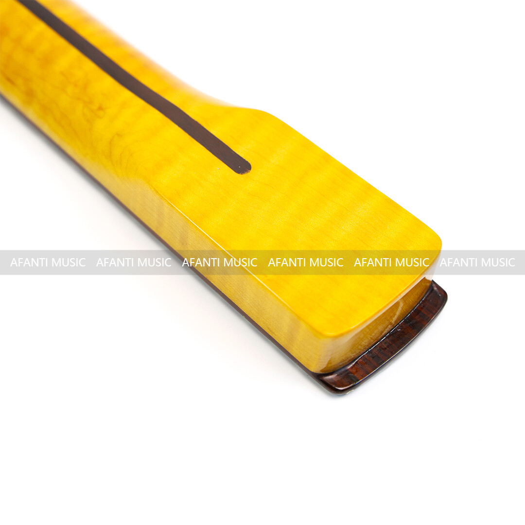Afanti 22 Trastes Tapa Arce Flameado Mástil Guitarra ST