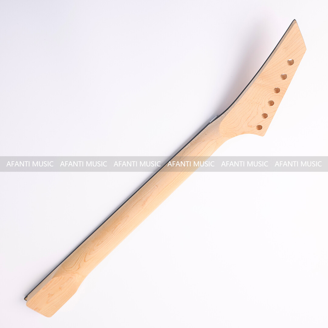 Afanti 24 Trastes Arce Mástil Guitarra Eléctrica Estilo Jackson