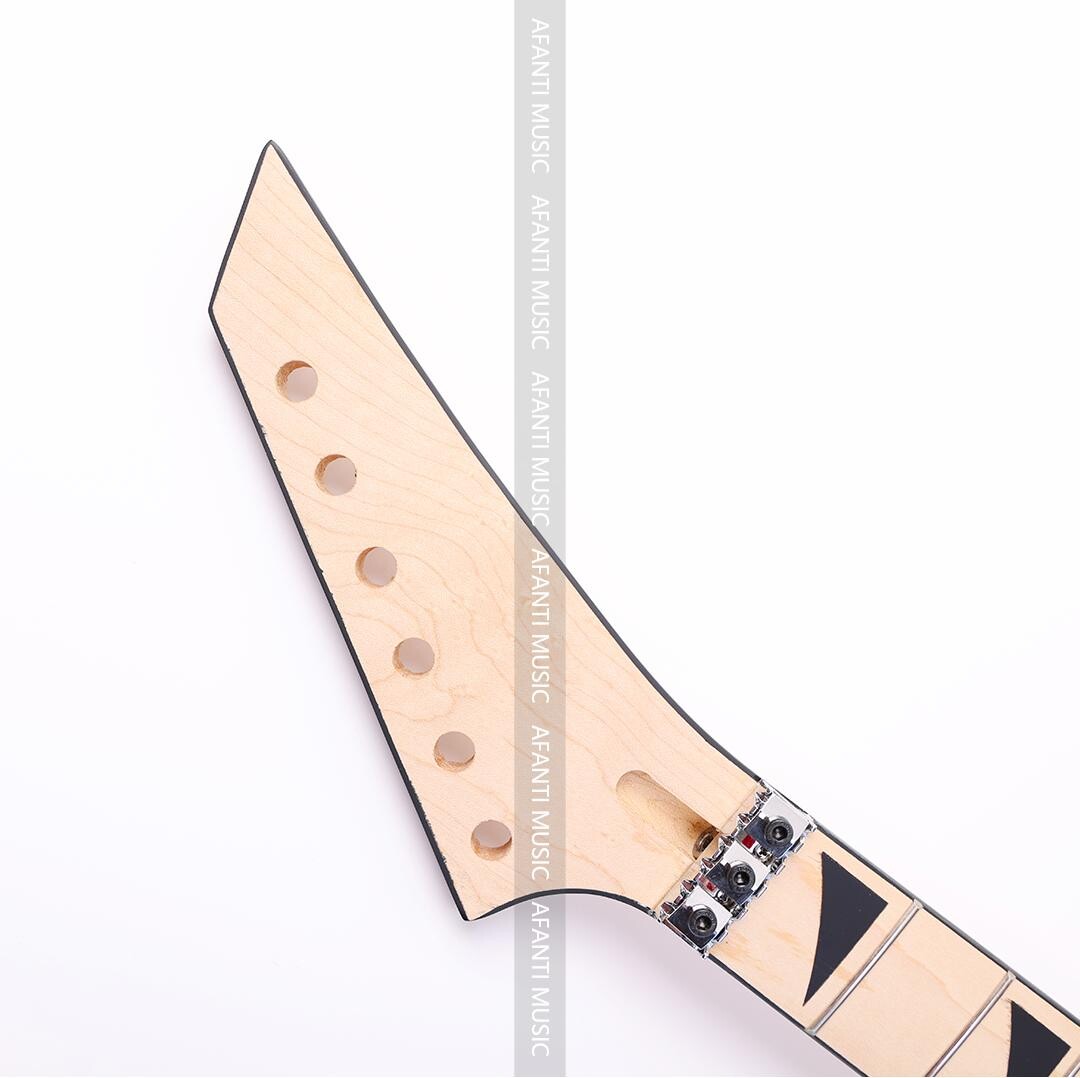 Afanti 24 Trastes Arce Mástil Guitarra Eléctrica Estilo Jackson