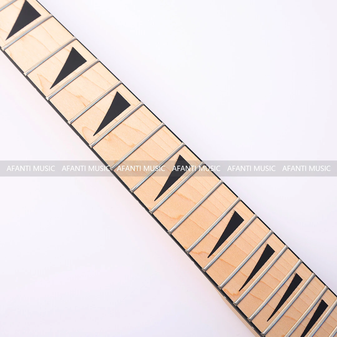 Afanti 24 Trastes Arce Mástil Guitarra Eléctrica Estilo Jackson