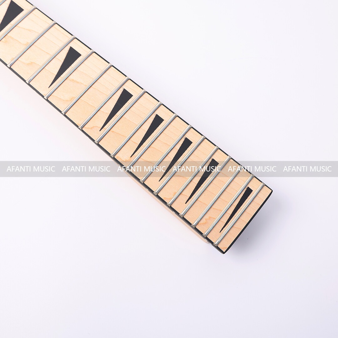 Afanti 24 Trastes Arce Mástil Guitarra Eléctrica Estilo Jackson