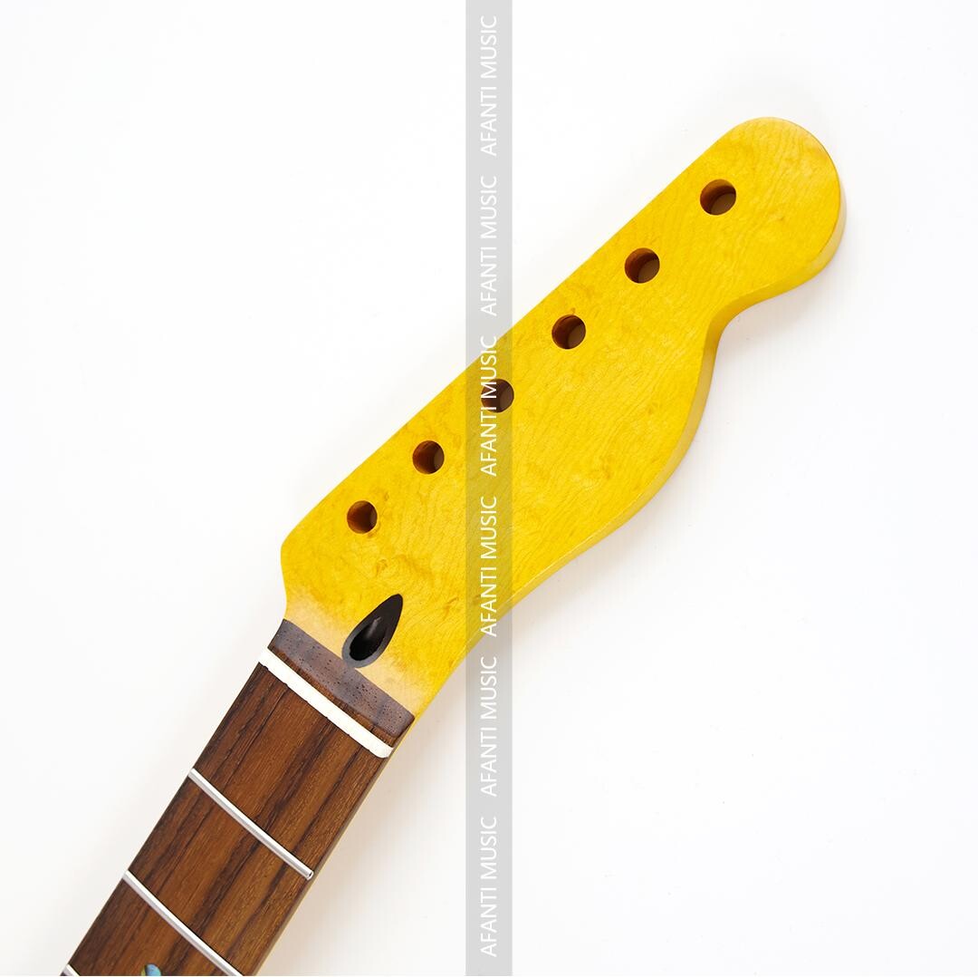 Afanti Recambio 22 Trastes Mástil Guitarra TL Arce Birdseye