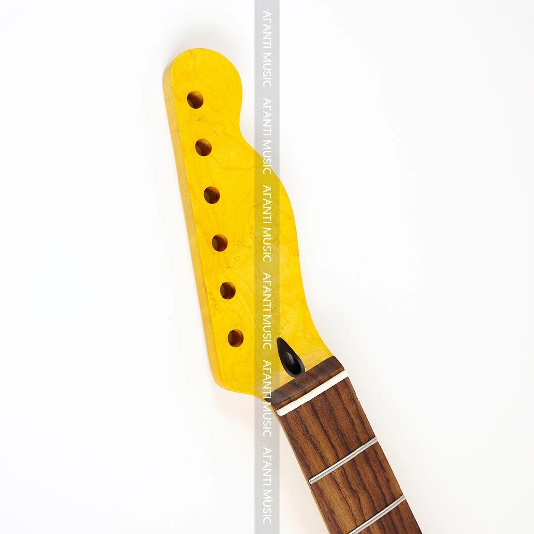 Afanti 22 Trastes Arce Birdseye Estilo TL Mástil Guitarra Eléctrica