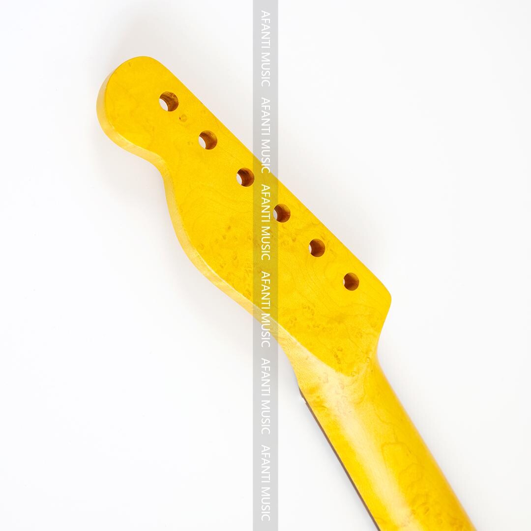 Afanti 22 Trastes Arce Birdseye Estilo TL Mástil Guitarra Eléctrica