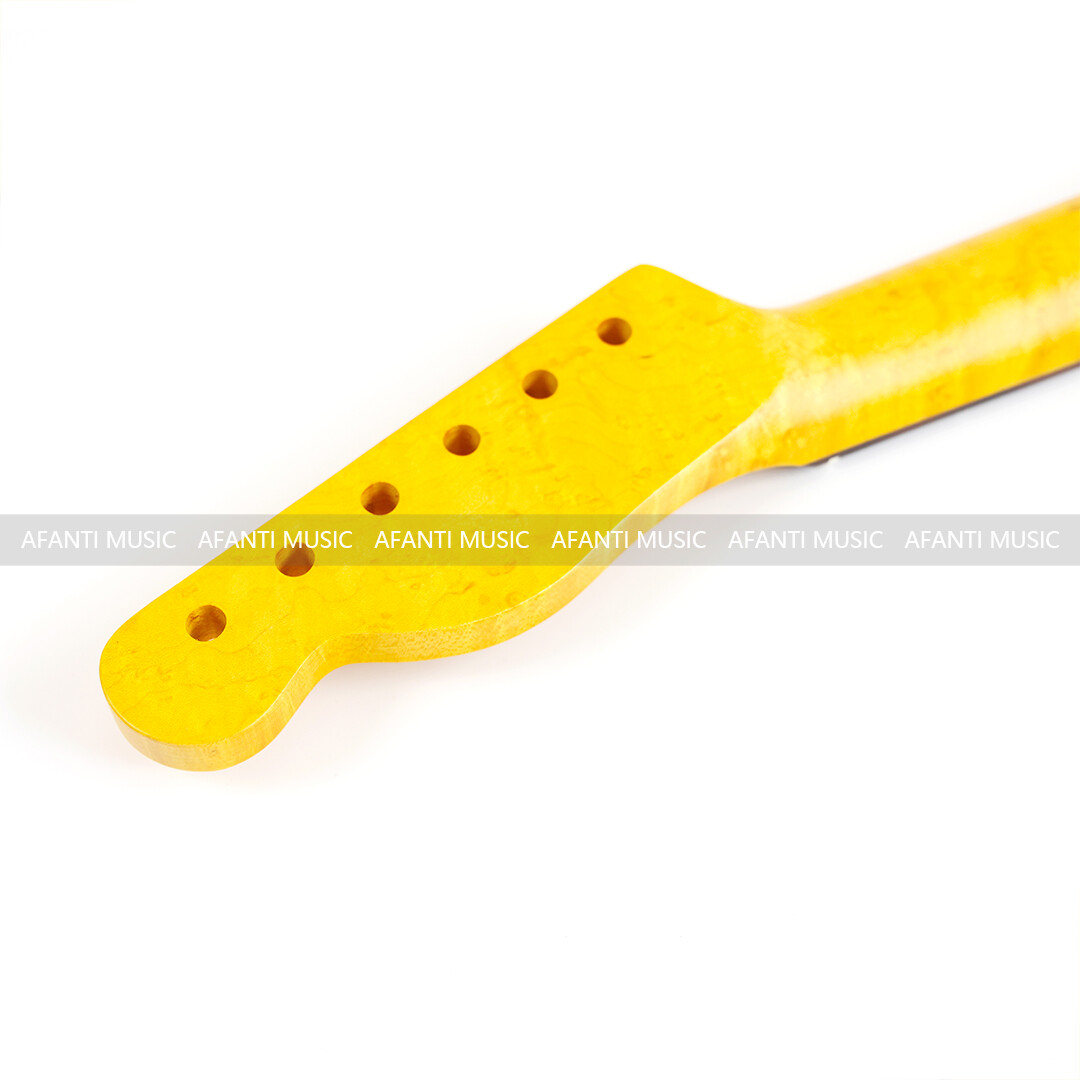 Afanti 22 Trastes Arce Birdseye y Arce Flameado TL Mástil de Guitarra