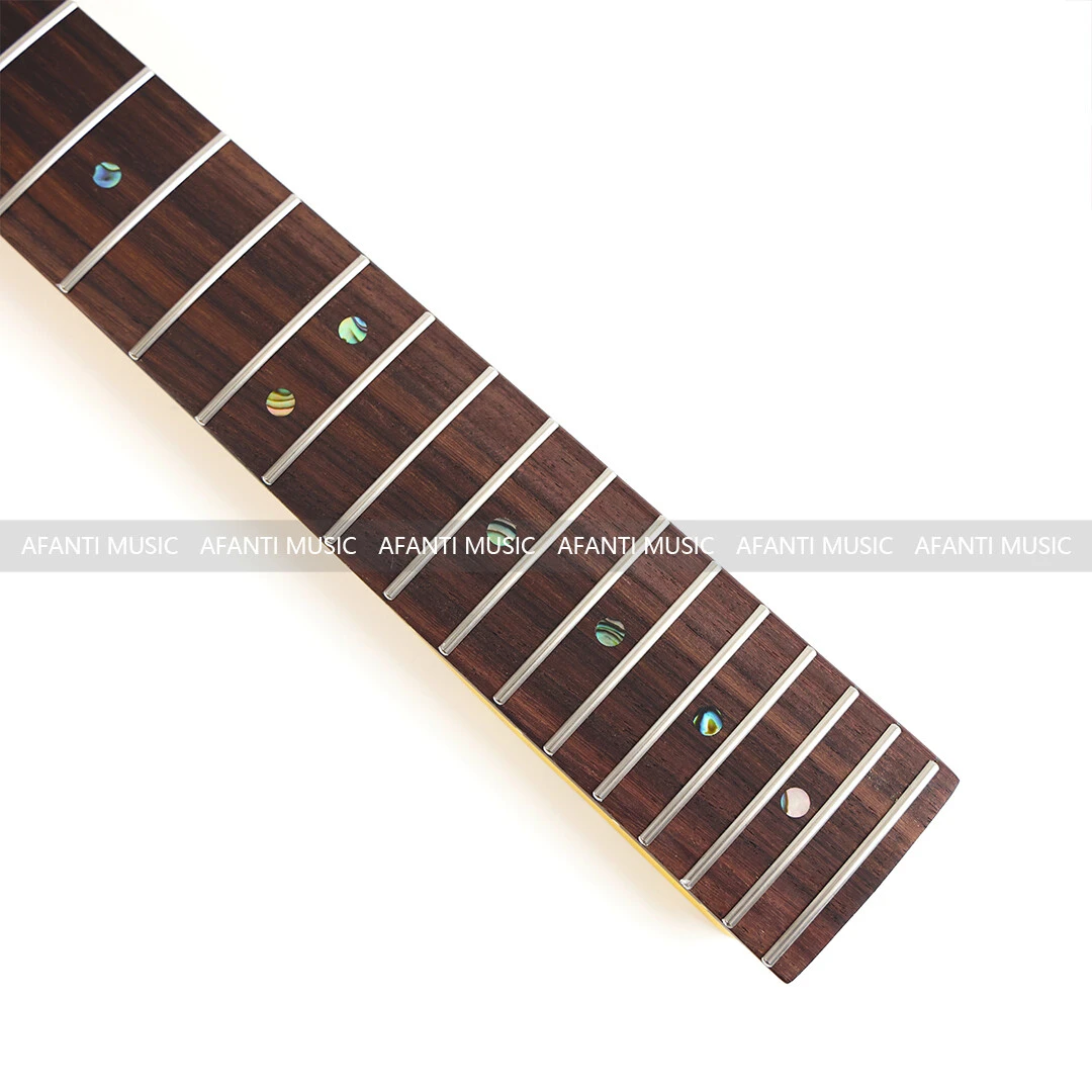 Afanti 22 Trastes Arce Birdseye y Arce Flameado TL Mástil de Guitarra